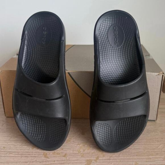 OOFOS Ooahh Sport Slide Sandal BLACK MATTE - M 6- W 8 main image 4